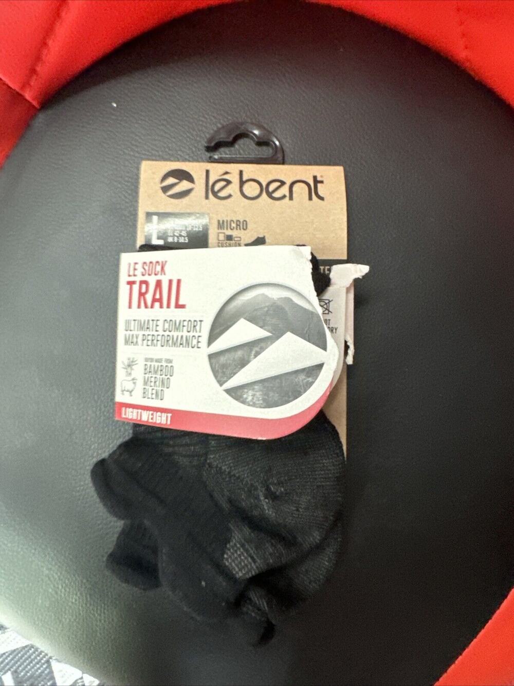 Le Bent Large (Men's 9-11.5/Women's 10-12.5) Le Sock Trail Lightweight socks